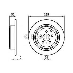 спирачен диск BOSCH 0 986 478 435 