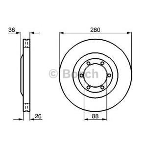 спирачен диск BOSCH 0 986 478 437 