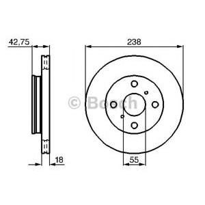 спирачен диск BOSCH 0 986 478 438