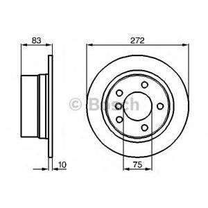 спирачен диск BOSCH 0 986 478 439 