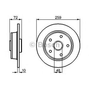 спирачен диск BOSCH 0 986 478 440 