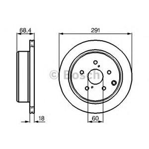 спирачен диск BOSCH 0 986 478 443