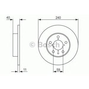 спирачен диск BOSCH 0 986 478 444