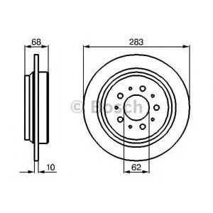 спирачен диск BOSCH 0 986 478 445 