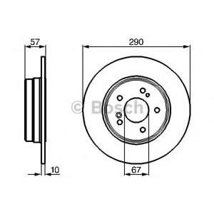 спирачен диск BOSCH 0 986 478 446