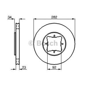 спирачен диск BOSCH 0 986 478 448