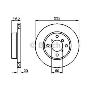 спирачен диск BOSCH 0 986 478 450