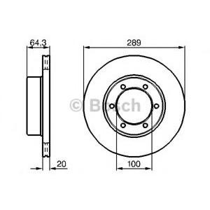 спирачен диск BOSCH 0 986 478 453 