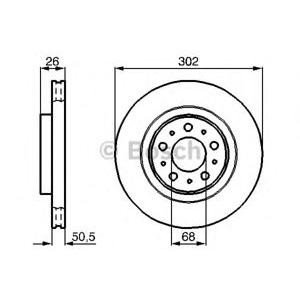спирачен диск BOSCH 0 986 478 454