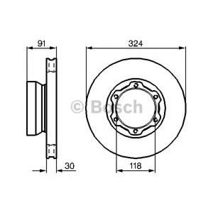 спирачен диск BOSCH 0 986 478 457