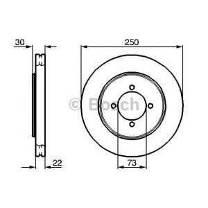 спирачен диск BOSCH 0 986 478 458
