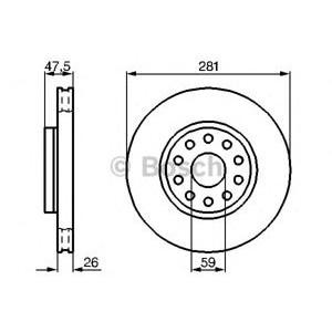 спирачен диск BOSCH 0 986 478 460 