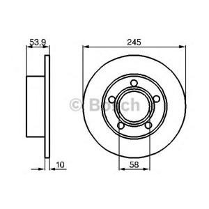 спирачен диск BOSCH 0 986 478 461 