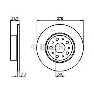 спирачен диск BOSCH 0 986 478 463 