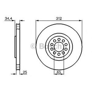 спирачен диск BOSCH 0 986 478 467