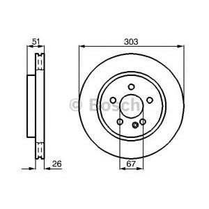 спирачен диск BOSCH 0 986 478 468