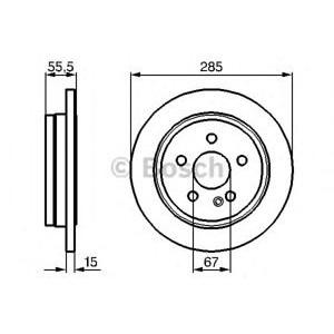 спирачен диск BOSCH 0 986 478 469