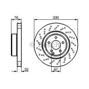 спирачен диск BOSCH 0 986 478 470 