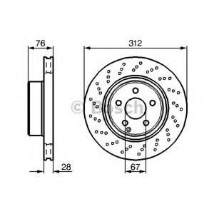 спирачен диск BOSCH 0 986 478 471 