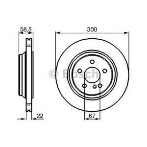 спирачен диск BOSCH 0 986 478 473 