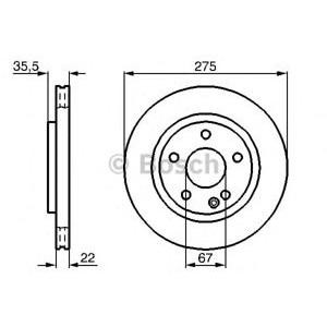 спирачен диск BOSCH 0 986 478 474