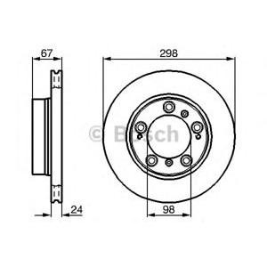 спирачен диск BOSCH 0 986 478 477 