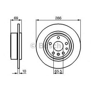 спирачен диск BOSCH 0 986 478 478