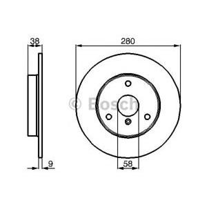 спирачен диск BOSCH 0 986 478 479