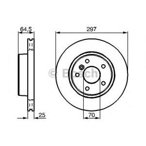 спирачен диск BOSCH 0 986 478 483 