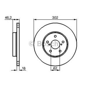 спирачен диск BOSCH 0 986 478 490
