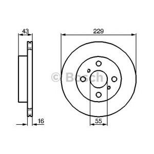 спирачен диск BOSCH 0 986 478 491