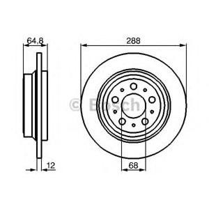 спирачен диск BOSCH 0 986 478 495 