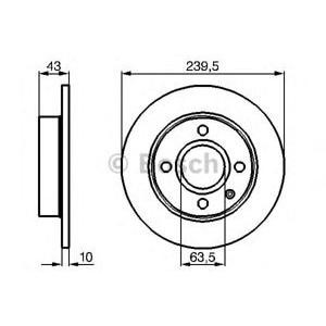 спирачен диск BOSCH 0 986 478 501 
