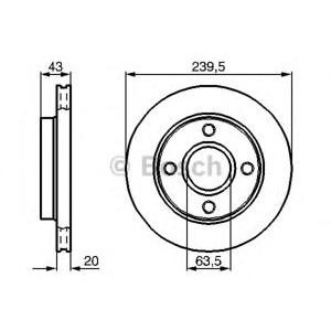 спирачен диск BOSCH 0 986 478 502