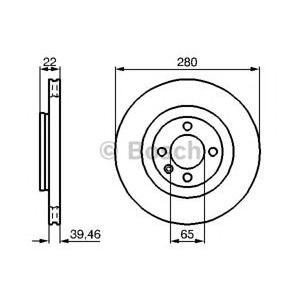 спирачен диск BOSCH 0 986 478 508 