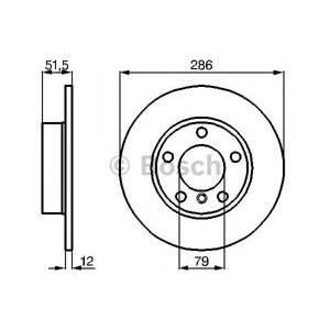 спирачен диск BOSCH 0 986 478 511