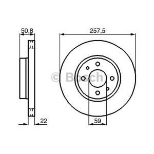 спирачен диск BOSCH 0 986 478 512 