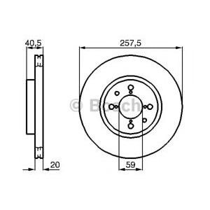 спирачен диск BOSCH 0 986 478 515 