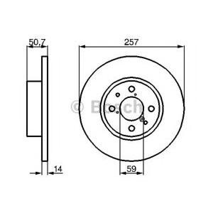 спирачен диск BOSCH 0 986 478 517 