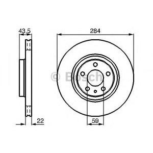 спирачен диск BOSCH 0 986 478 521 