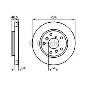 спирачен диск BOSCH 0 986 478 523