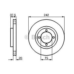 спирачен диск BOSCH 0 986 478 524