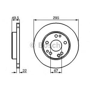 спирачен диск BOSCH 0 986 478 525