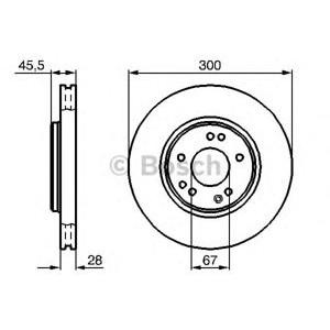 спирачен диск BOSCH 0 986 478 526