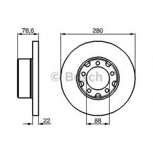 спирачен диск BOSCH 0 986 478 529
