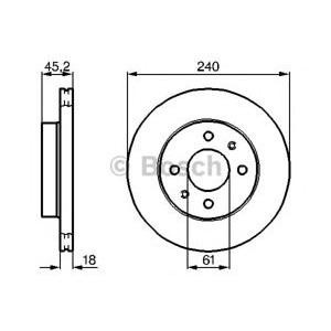 спирачен диск BOSCH 0 986 478 533 