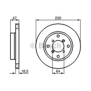 спирачен диск BOSCH 0 986 478 540 