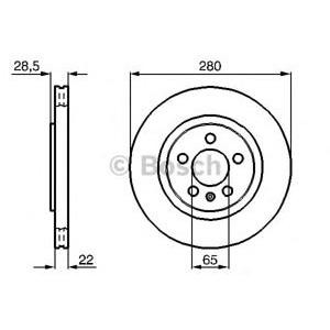 спирачен диск BOSCH 0 986 478 542