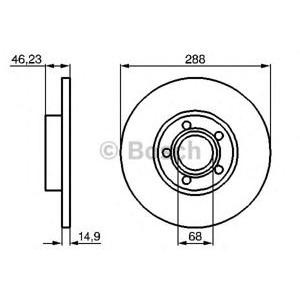 спирачен диск BOSCH 0 986 478 545