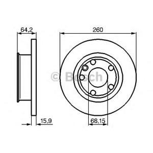 спирачен диск BOSCH 0 986 478 547